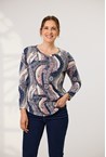 ELLA TOP - wave print